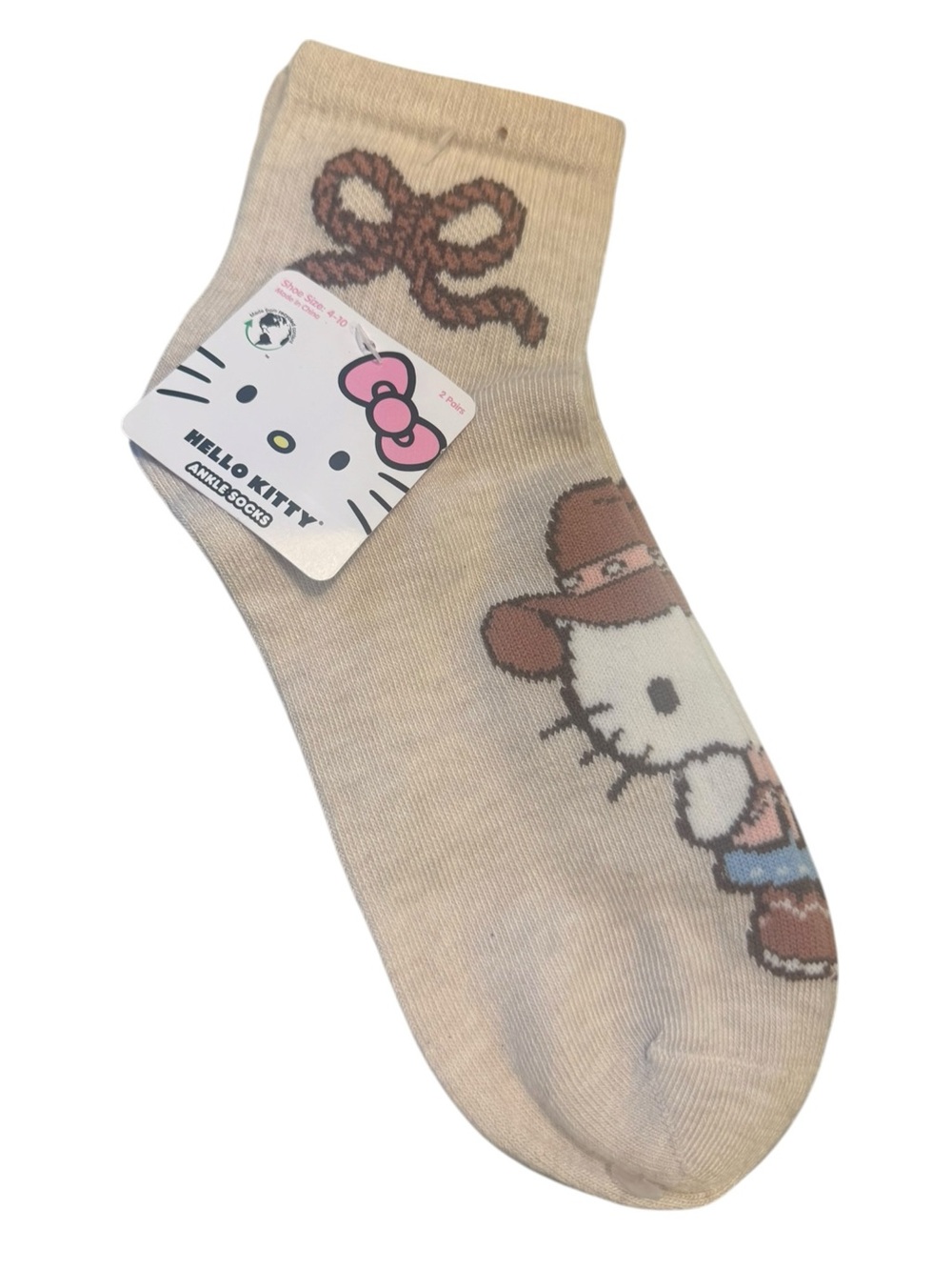 Hello Kitty Western Style Ankle Socks